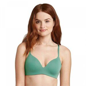 NEW Auden Women's Bliss Lightly Lined Wirefree Bra - Moss Flash - Size 32DDD